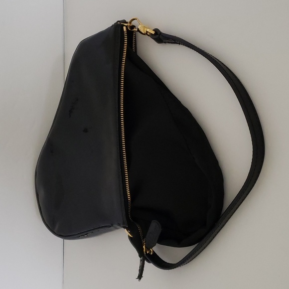 *Rare* Y2K Dior Oblique Trotter Pattern Embossed Patent Leather Mini Saddle Bag - Picture 10 of 14